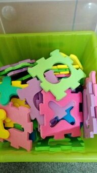 Pěnová stavebnice písmena a čísla