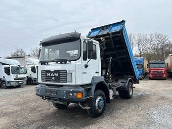MAN 19.364 4x4 / 3-stranný sklápěč / HR HIAB 099B-3