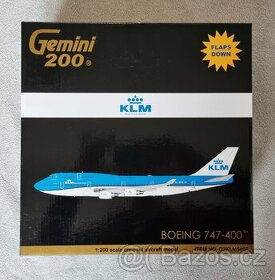 KOVOVÝ MODEL LETADLA BOEING 747 KLM 1:200 - 1
