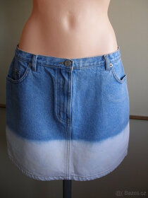 SEXY džínová mini sukně - pas 80 cm, vel. 14 - 1