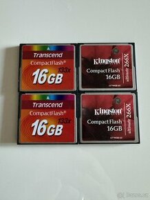 CF karty 16GB (Transcend, Kingston) - 1