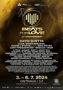 Koupím čtyřdenní vstupenku na beats for love 2024
