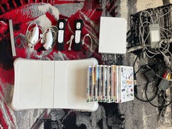 Nintendo wii + příslušenství + adaptér do HDMI