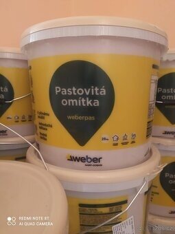 Pastovitá omítka Weberpas extraclean