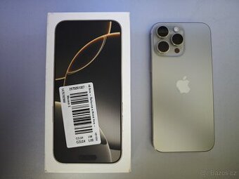 Apple iPhone 16 Pro Max 256GB | Přírodní Titan | Perfektni |