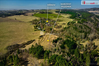 Stavební a lesní pozemky, 11355 m2, Křínov u Plané, okres Ta - 1