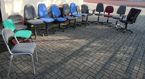 ((( 11X KANCELÁŘSKÁ ŽIDLE+ 3 ŽIDLE )))
