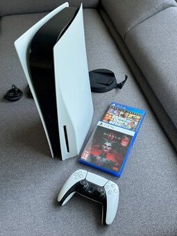 PlayStation 5 s mechanikou - TOP stav + GTA5 a Diablo IV