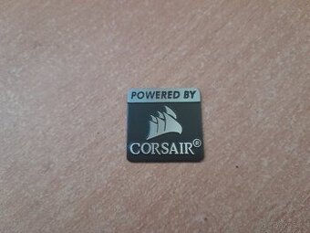 CORSAIR ŠTÍTEK NÁLEPKA NEPOUŽITÁ NOVÁ IHNED K PRODEJI