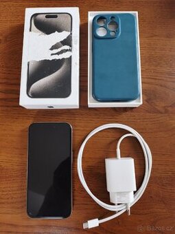 iPhone 15 Pro 256 GB černý titan v záruce - 1