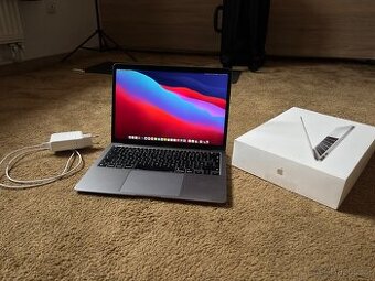 MacBook Air M1 8/256GB, top stav, nabíječka, krabice