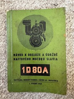 Návod k obsluze a údržbě naftového motoru SLAVIA 1D80A