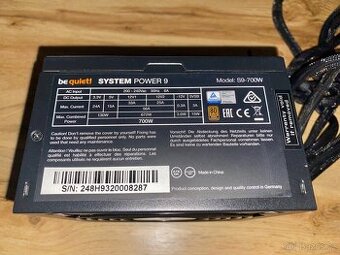 Zdroj Be quiet S9 - 700W