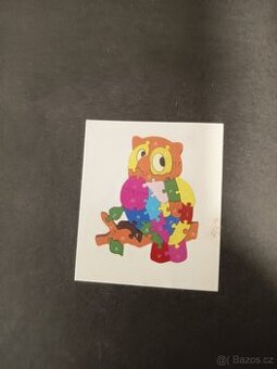 Puzzle dřevěné sova