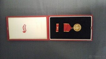 Stříbrná po zlacená medaile ocenění ROH