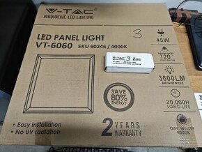 Led panel v-tac vt6060 4000K 45W 3600LM denní bílá