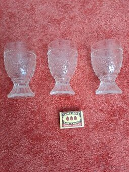 Staré skleničky 3 ks.