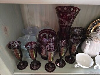 Rubínové sklo Egermann