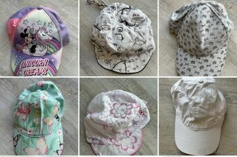 Dívčí bavlněné kšiltovky, mix. Lotto, Reserved, Rockino