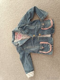 Dívčí džínová bunda velikost 104-110