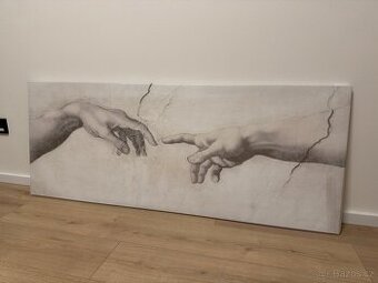 IKEA Obraz Stvoření Adama 140x56