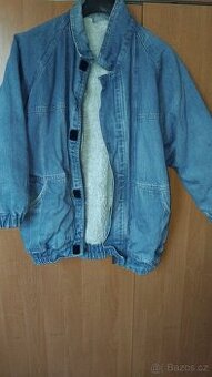 Zimní riflová bunda