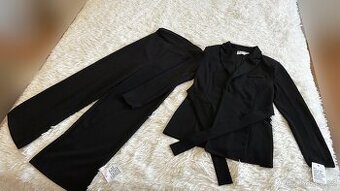 Černý set sako + kalhoty