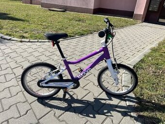 Dětské kolo Woom 3. Velikost "16" + stojánek, Fialová barv