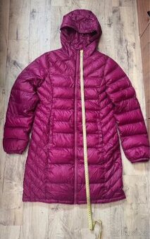 Dámský ultralehký tenký péřový kabát S-M