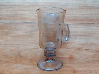 Nová sklenice ze silného lisovaného skla sklenička - SLEVA