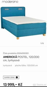 Postel boxspring 120 x 200