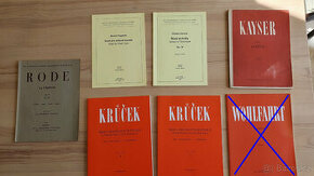 Výukové materiály pro housle (Krůček, Kayser, Wohlfahrt...)