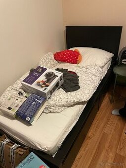 Postel MALM 90x200 cm s úložným prostorem