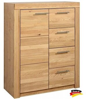 Vysoká komoda z masivu - Divoký dub Germany