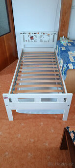 Dětská postel IKEA KRITTER, bílá, 70x160cm s matrací