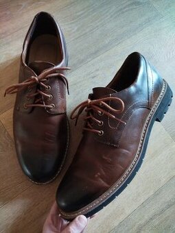 Pánské kožené polobotky Clarks, vel. 46