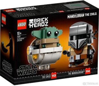 Nové LEGO Brick Headz 75317 Mandalorian a dítě
