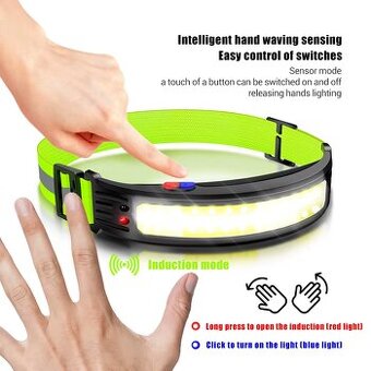 Čelovká dobíjecí kempinková rybářská 6 režimů.NOVÁ