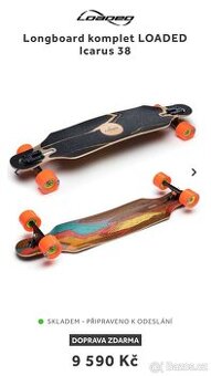 Loaded Icarus nový longboard, PC: 9500 Kč