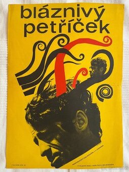 Bláznivý Petříček - plakát A3 [dobový originální tisk 1967]