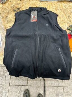 Vyhrievaná fleece vesta CXS Antarktida, čierna, veľ. XL