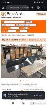 Díl pod dveře Tatra T1 T2