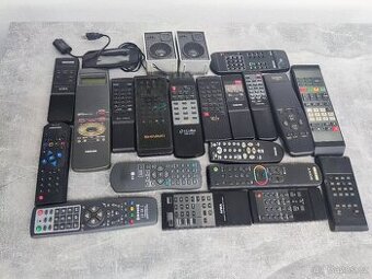 RETRO SET ovladačů a repro: Grundig, Toshiba, LG, Sony, Aiwa