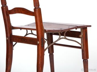 Vzácná secesní židle JADRNÍČEK po renovaci, 1920.