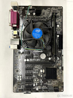 ASRock H81 Pro BTC R2.0 + CPU Intel + Chladič + RAM DDR3 (6x