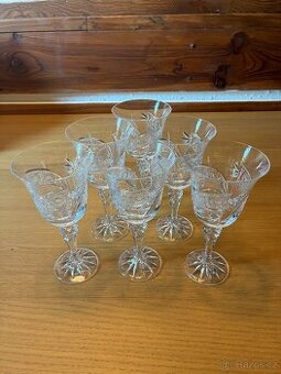 Sada 6 broušených sklenic Bohemia Crystal Laura 220 Kometa