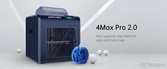 3D tiskárna Anycubic 4Max Pro 2.0 v úplně novém stavu, nepou