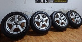 Alu kola R15 5x100 Borbet + zimní 185/60/15