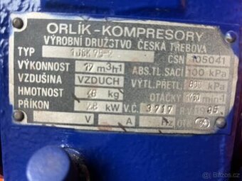 Pístové kompresory Orlík – více kusů