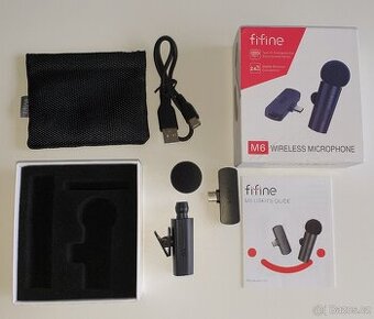 Bezdrátový klopový mikrofon Fifine M6